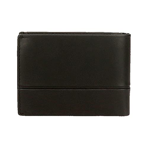 Pepe Jeans Dandy Cartera horizontal con monedero Negro 11x8x1 cms Piel