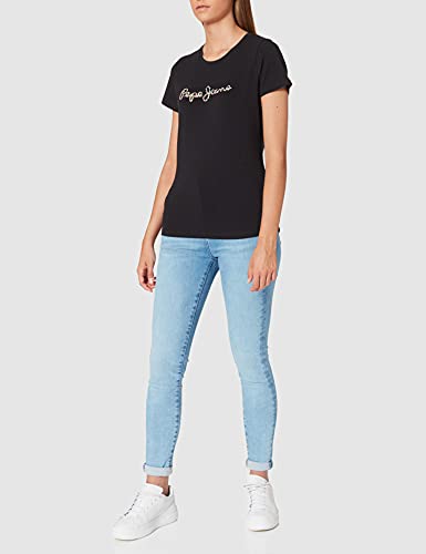 Pepe Jeans Dorita Camiseta, Negro (999black), X-Large para Mujer