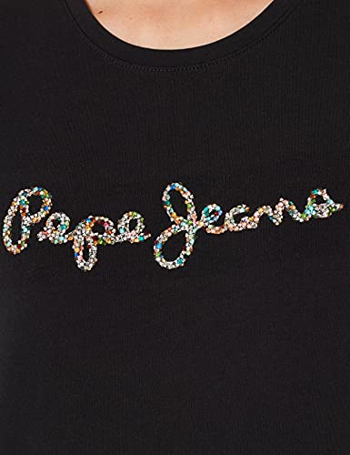 Pepe Jeans Dorita Camiseta, Negro (999black), X-Large para Mujer