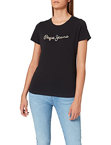 Pepe Jeans Dorita Camiseta, Negro (999black), X-Large para Mujer