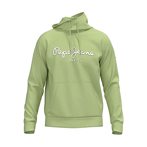 Pepe Jeans George Hoody Suéter, Lima 607soft, XL para Hombre