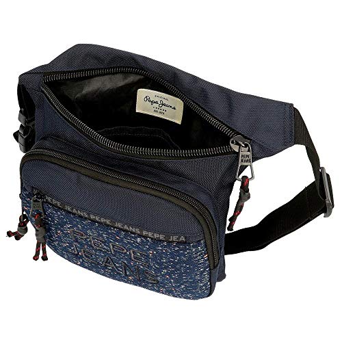 Pepe Jeans Hike Riñonera Azul 31,5x24x1,5 cms Poliéster