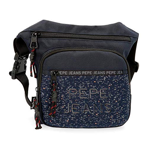 Pepe Jeans Hike Riñonera Azul 31,5x24x1,5 cms Poliéster