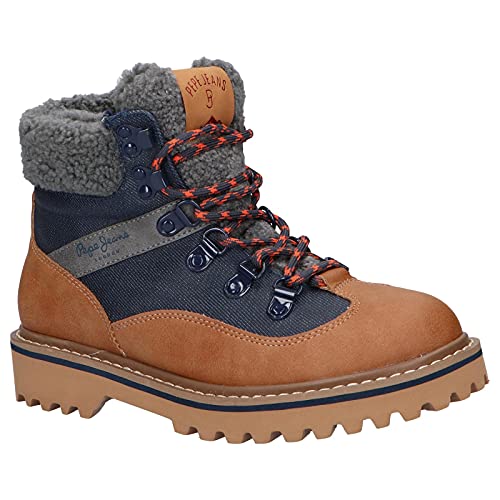 Pepe Jeans Leia Trek Boys Fashion Boot para niño, (859tobacco), 35 EU