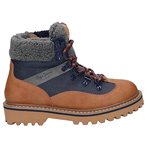 Pepe Jeans Leia Trek Boys Fashion Boot para niño, (859tobacco), 35 EU