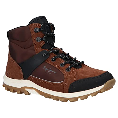 Pepe Jeans London Arcade Trek, Botas Clasicas Niños, Marrón (Brown 878), 34 EU