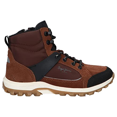 Pepe Jeans London Arcade Trek, Botas Clasicas Niños, Marrón (Brown 878), 34 EU