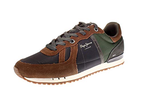 Pepe Jeans London Tinker Zero Half 19, Zapatillas Hombre, Marrón (Stag 884), 42 EU