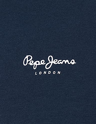 Pepe Jeans Original Basic Longsleeve Camiseta, Azul (Navy 595), Medium para Hombre
