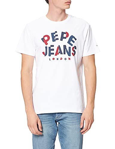 Pepe Jeans Raphael Camiseta, Blanco, XXL para Hombre
