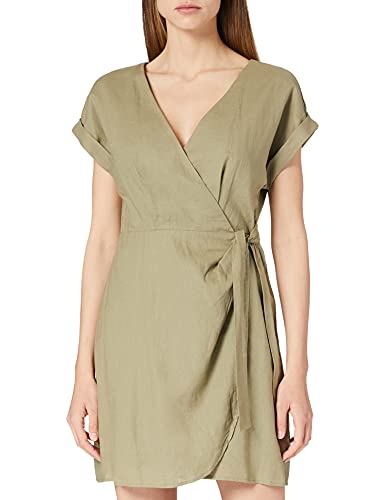 Pepe Jeans Robe Ceinture, Verde (Thyme 732), Medium para Mujer