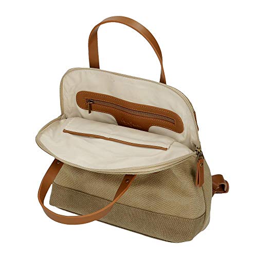 Pepe Jeans Tana Mochila Beige 26x29x10 cms Algodón, Poliéster y PU. 7,54L