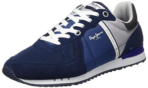 Pepe Jeans Tinker Zero ATH, Zapatillas Hombre, Azul Marino 585, 41 EU