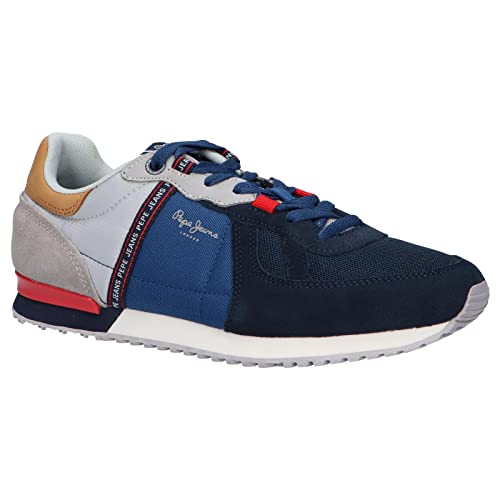 Pepe Jeans Tinker Zero Tape, Zapatillas Hombre, Azul Marino, 41 EU