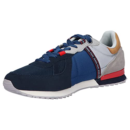 Pepe Jeans Tinker Zero Tape, Zapatillas Hombre, Azul Marino, 41 EU