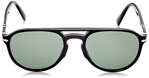 Persol 0PO3235S Gafas, Black/Green, 55 Unisex Adulto
