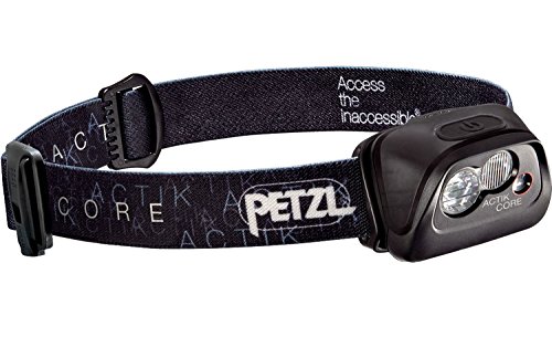 Petzl Actik Core Linterna frontal, negro, talla única