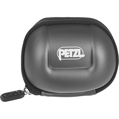 PETZL Actik Core Linterna (Linterna con Cinta para Cabeza, Black, Botones, Ipx4, CE, 450 LM) + Adult Protective Case Poche Tikka 2, Gris, Talla Única