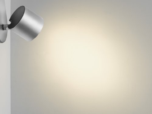 Philips myLiving Star - Barra de focos, LED, 4 luces, aluminio, luz blanca cálida, 3 W, color gris