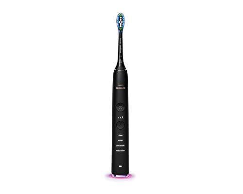 Philips Sonicare DiamondClean Smart HX9901/13 - Cepillo de dientes eléctrico con App de formación personalizada, sensor de presión, 4 modos, 3 intensidades y cargador de vaso, color negro