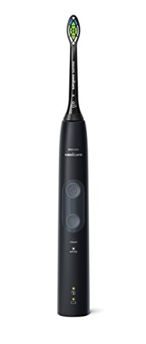 Philips Sonicare HX6830/53 ProtectiveClean - Cepillo de dientes eléctrico con sensor de presión, reconocimiento inteligente de cabezal, 2 modos de limpieza y estuche de viaje, color negro