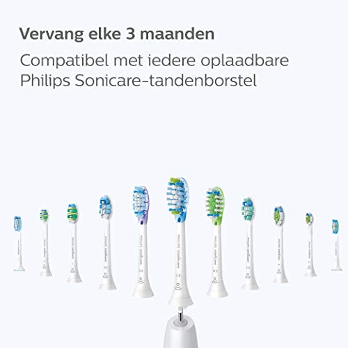 Philips Sonicare HX6830/53 ProtectiveClean - Cepillo de dientes eléctrico con sensor de presión, reconocimiento inteligente de cabezal, 2 modos de limpieza y estuche de viaje, color negro