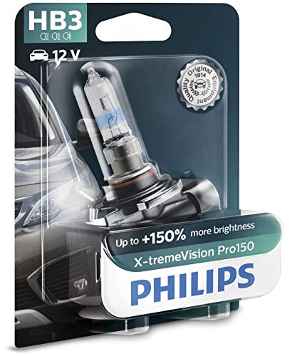Philips X-tremeVision Pro150 HB3 bombilla faros delanteros +150%, blister individual