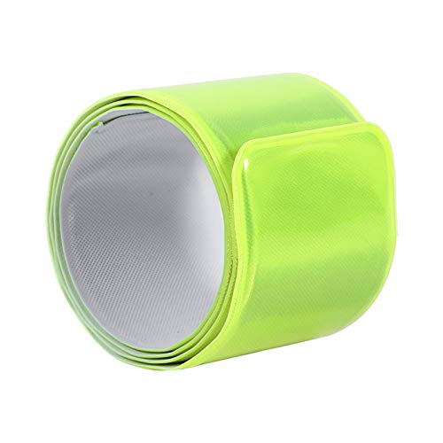 Phisscii Tiras Reflectantes de ciclismo-20 Piezas Correas Reflectantes portátiles Pantalón de Seguridad Banda Correa de Pierna Cinturón para Ciclismo Senderismo(Verde Claro)