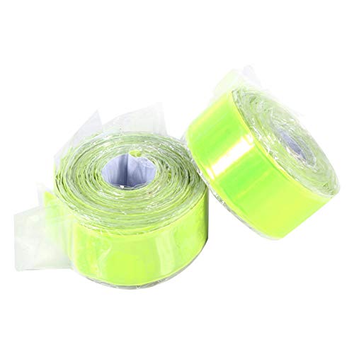 Phisscii Tiras Reflectantes de ciclismo-20 Piezas Correas Reflectantes portátiles Pantalón de Seguridad Banda Correa de Pierna Cinturón para Ciclismo Senderismo(Verde Claro)