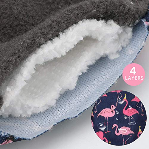 PHOGARY- Compresas reutilizables, salvaslips de bambú antibacterianos con bolsa impermeable, compresas de noche lavables para flujo menstrual abundante, 25,4 cm