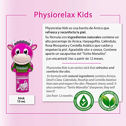 Physiorelax Kids Cherry - Stick reconfortante de árnica para niños