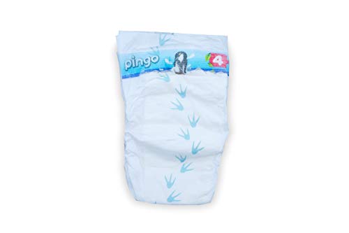 Pingo - Pañales Talla 4 Maxi - 2 paquetes de 40 unidades-7-18 kg -Pañales para bebé - Anti-alergénicos sin perfume - Máxima Absorción - Pañales ecológicos - Pieles sensibles - Color Blanco