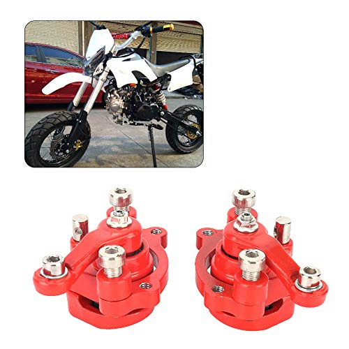 Pinza de freno de disco delantera trasera roja reemplazada almohadilla para Moto Kid chino ATV Quad 43cc 47cc 49cc