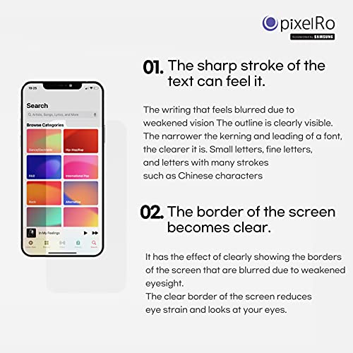 PixelRo Tecnología innovadora, vidrio templado con bloqueador de luz azul, película vívida, ayuda al astigmatismo (5,8 pulgadas), iPhone 11 Pro, iPhone Xs, iPhone X