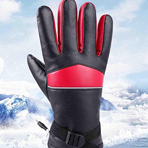 PJPPJH Electric Heated Gloves with Touch Screen,3 Temperature Level HeatiBattery Powered Gloves for Men and Women Outdoor Warm Motorcycle Riding Ski Cycling