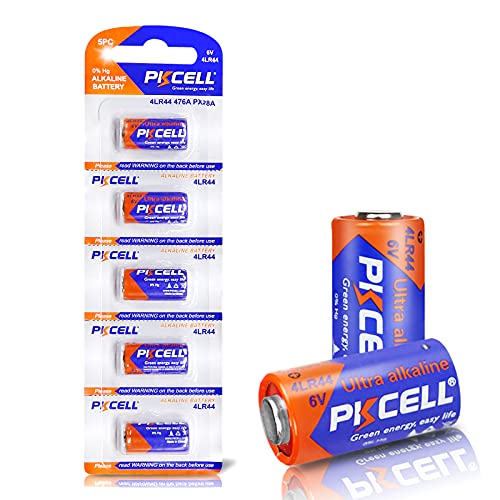 Pkcell 6V 4LR44 GP476A 4A76 PX28A L1325 Batería alcalina para collar de perro (5 unidades)