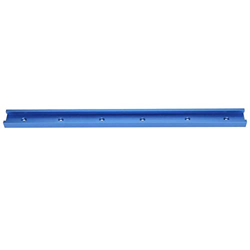 Plantilla de inglete de pista en T, herramienta de plantilla de inglete de ranura en T de aleación de aluminio, pista en T azul para mesa de enrutador de carpintería 800/1000/1220 mm(1000mm)