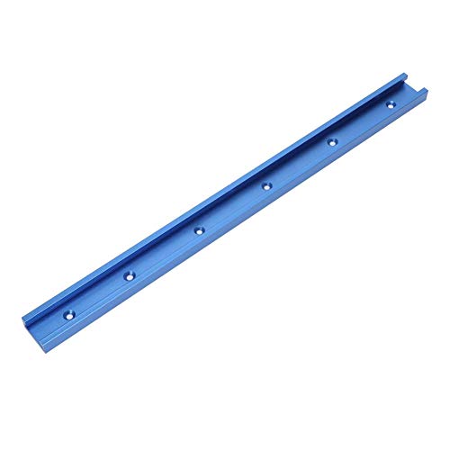 Plantilla de inglete de pista en T, herramienta de plantilla de inglete de ranura en T de aleación de aluminio, pista en T azul para mesa de enrutador de carpintería 800/1000/1220 mm(1000mm)