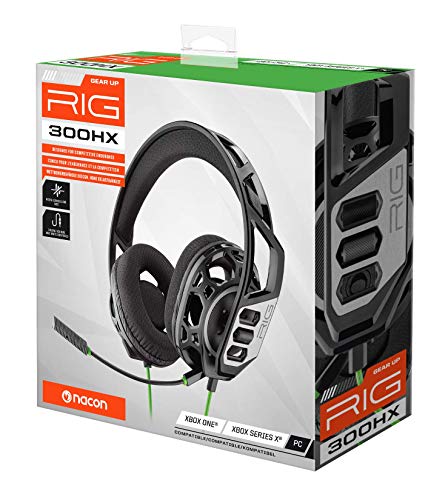 Plantronics RIG 300 HX auricular con micrófono Binaural Diadema Negro - Auriculares con micrófono (Consola de juegos, Binaural, Diadema, Negro, Alámbrico, 1,3 m) - Compatible con XBX