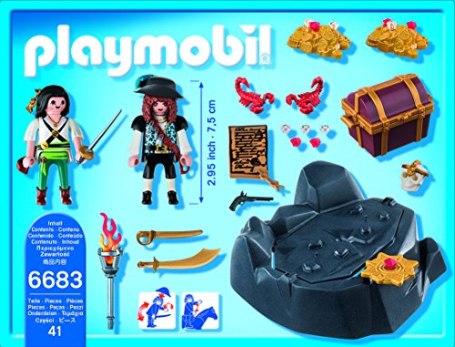 PLAYMOBIL - Escondite del Tesoro con Piratas (66830)