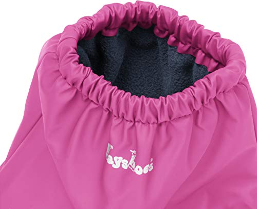 Playshoes Cubrebotas de Lluvia con Forro, Cubrecalzado Impermeable Unisex Niños, Rosa (Pink 18), S