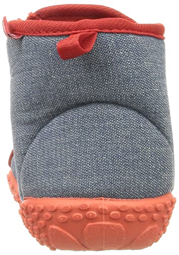 Playshoes Zapatillas Camión de Bomberos, Pantuflas Unisex niños, Azul (Jeansblau 3), 20/21 EU