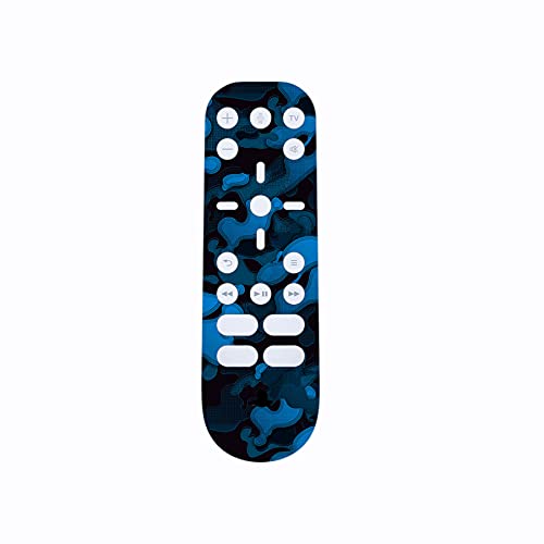 PlayVital Pegatina Completa para PS5 Edición Digital Calcomanía Vinilo para Playstation 5 Consola&Control&Estación de Recarga&Control Remoto&Audífonos Adhesivo para PS5-Camuflaje Azul Negro