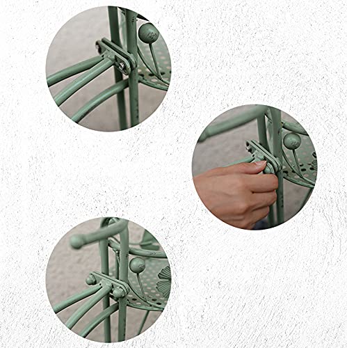 PLHMS Soporte para Carrito de macetas, Soporte para Plantas de Triciclo, Jardinera de pie de Metal para jardín, Soporte para Plantas de Bicicletas para Plantas Artificiales, Decoración de Jardines