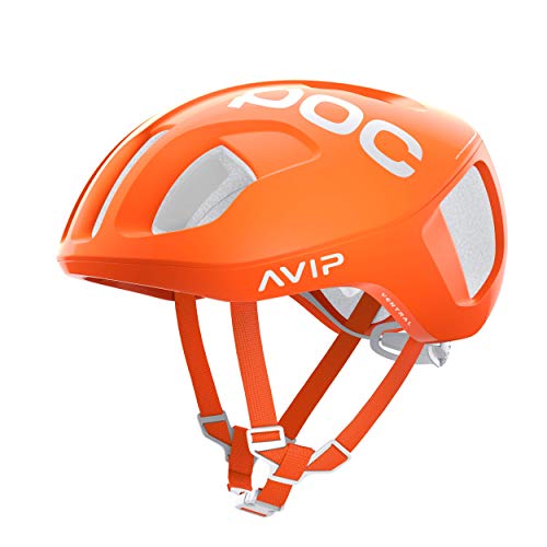 POC Ventral SPIN - Casco Ciclismo, L (56-61cm), Naranja (Zink Orange AVIP)