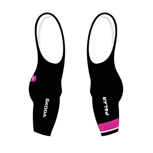 Polar Gran Fondo - Bib Short, Color Negro,Rosa, Talla XL