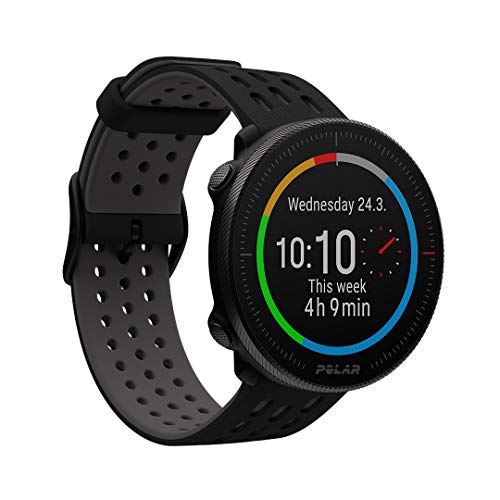 Polar Vantage M2 - Smartwatch Multisport avanzado + Polar H10 Sensor de frecuenciacardíaca - Compatible con apps de Fitness, ciclocomputadores y Smartwatches - Negro Talla M/XXL