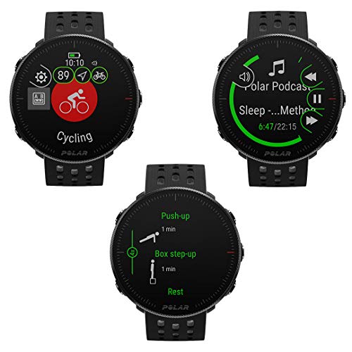 Polar Vantage M2 - Smartwatch Multisport avanzado + Polar H10 Sensor de frecuenciacardíaca - Compatible con apps de Fitness, ciclocomputadores y Smartwatches - Negro Talla M/XXL