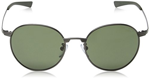 Police Rival 3 Gafas, Matt Gunmetal Frame/Grey/Green Lens, 51/18/145 Unisex