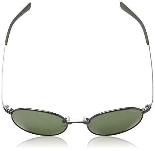 Police Rival 3 Gafas, Matt Gunmetal Frame/Grey/Green Lens, 51/18/145 Unisex